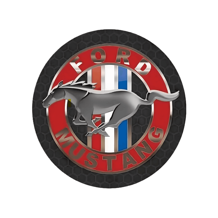 Ford Mustang Round Metal Sign