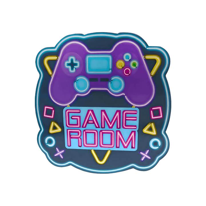 Game Room Lenticular Wood Sign – 3D Effect Wall Decor