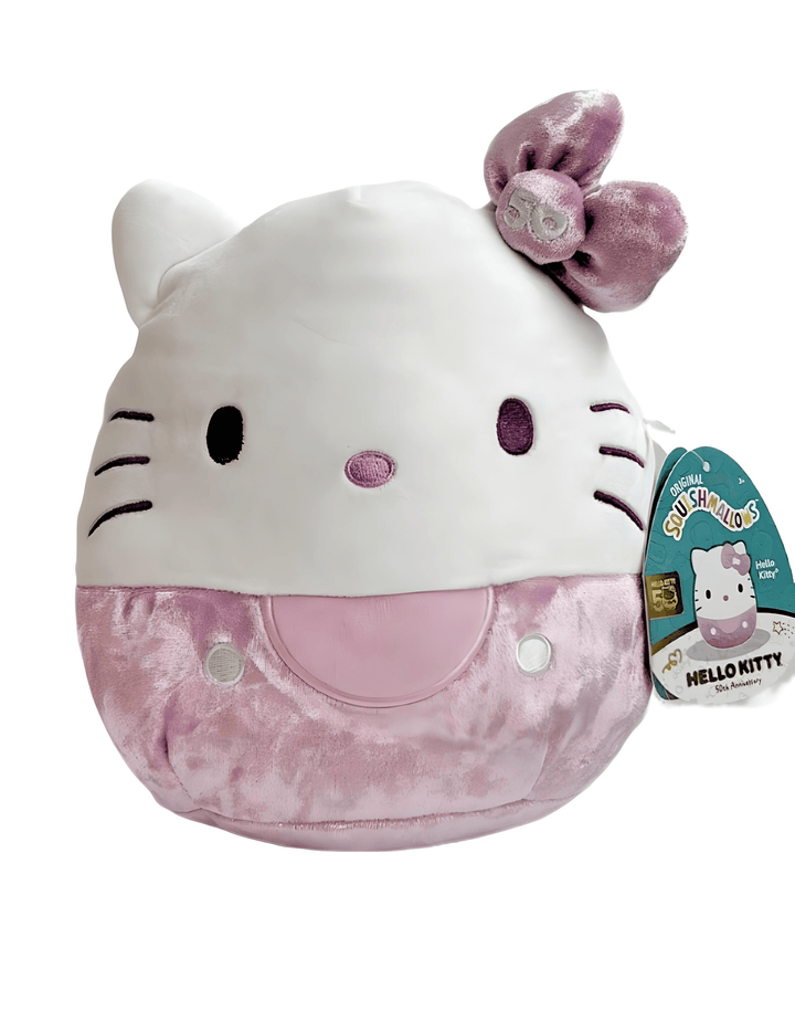 sanrio squishmallow, hello kitty pink plush