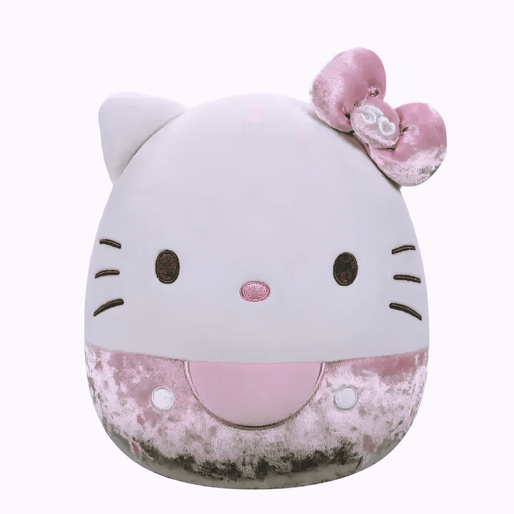 sanrio squishmallow, hello kitty pink plush