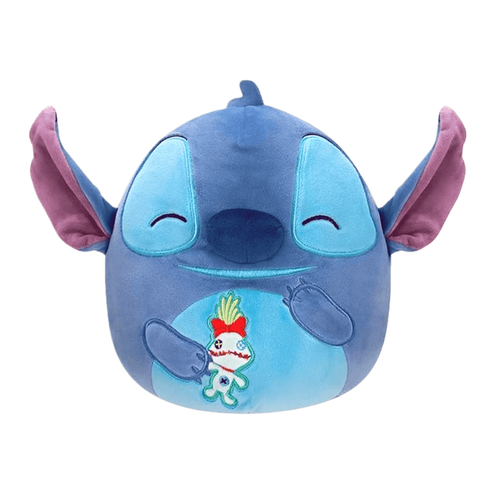 stitch squishmallow plush, lilo and stitch plush, stitch 8 inch disney squishmallow with scrump plush toy