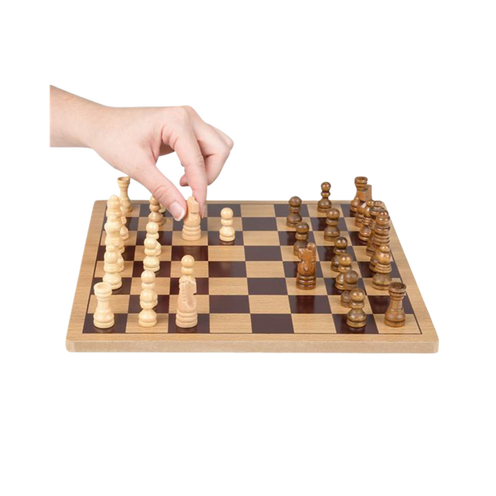 Wooden Chess Set - 10"