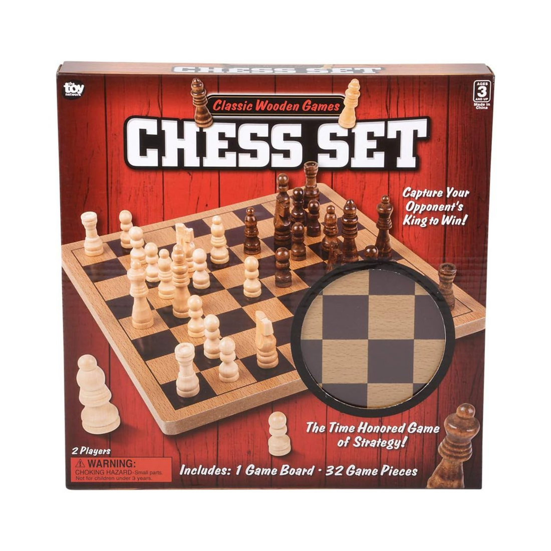 Wooden Chess Set - 10"