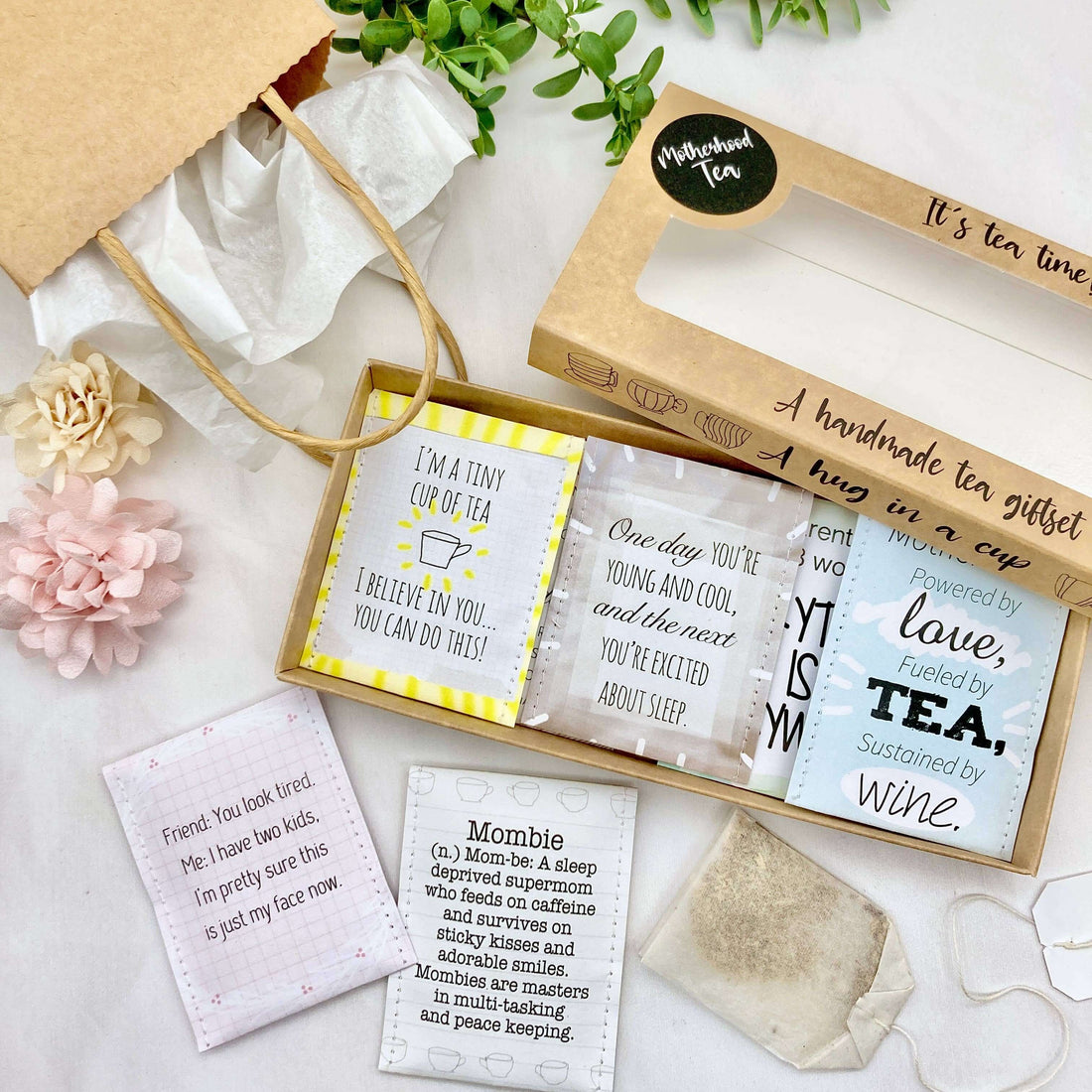 Victoria Mae Designs, tired mum tea, gift for mum, tea set for mom
