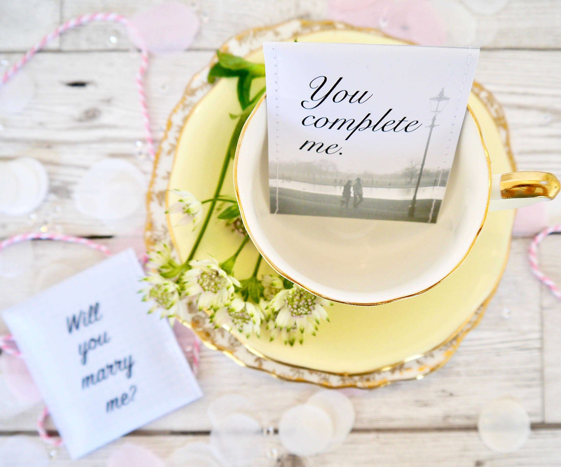 proposal gift, engagement idea, engagement gift, marriage tea set, engagement tea