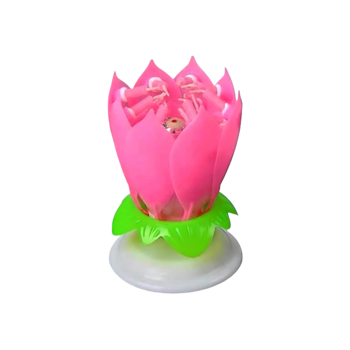 Amazing Lotus Birthday Candle – Pink - Everbond Gifts