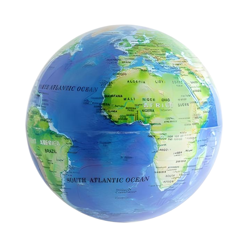 Balvi Magic Rotating Globe -  Blue