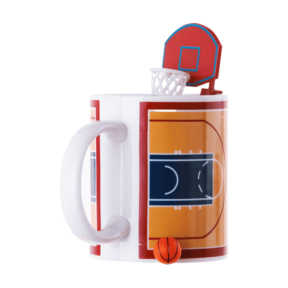 Basketball Mug with Hoop – Fun Sports Coffee Cup