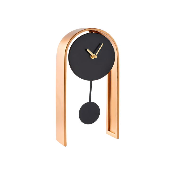 Black & Gold Table Clock