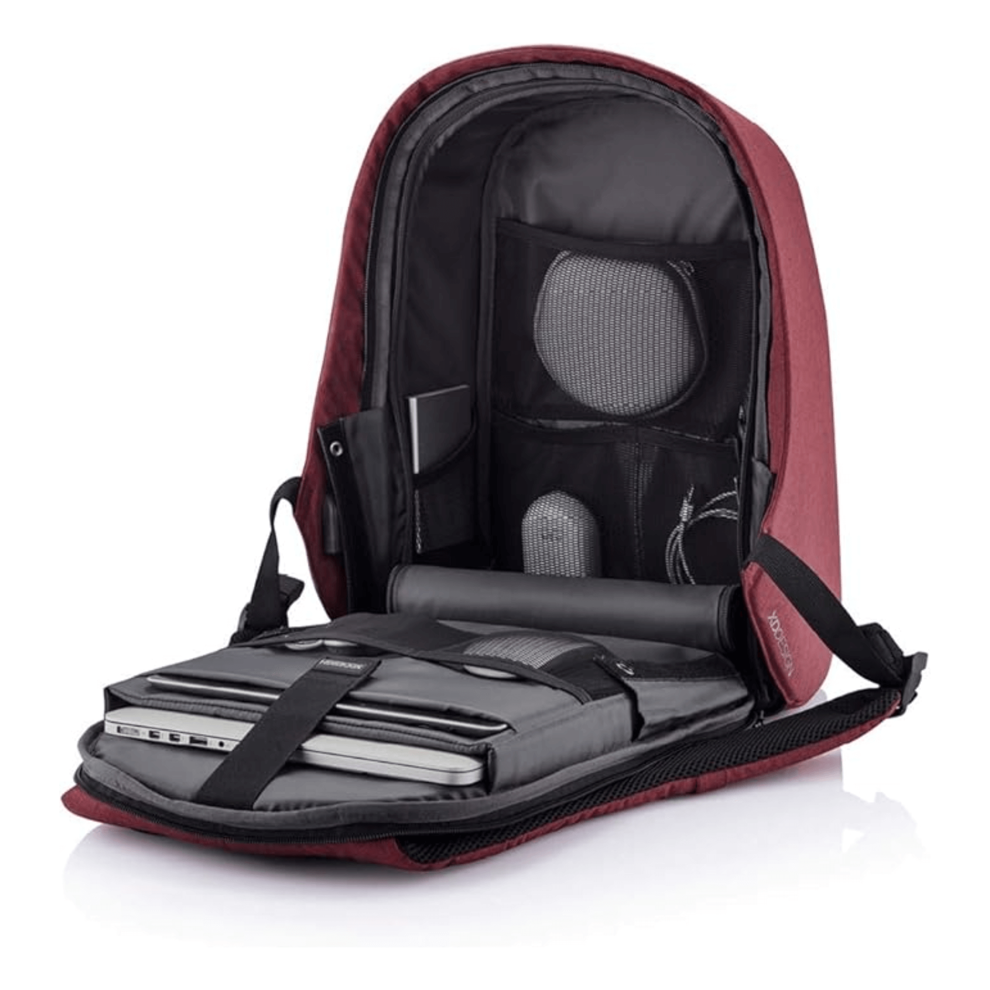 Bobby Hero Small Anti-Theft Backpack-Cherry Red