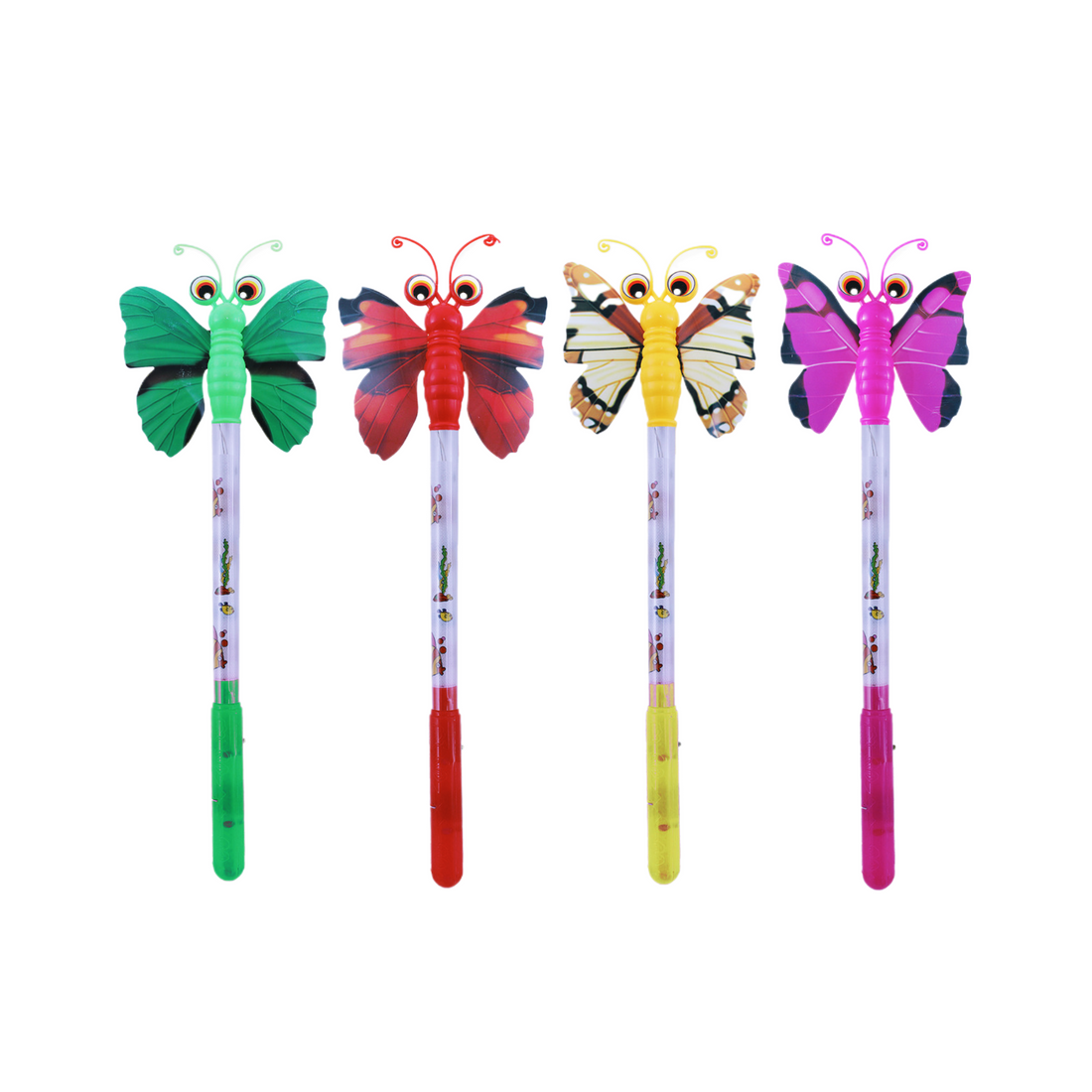 Butterfly Flashing Wand 13" - Set of 4