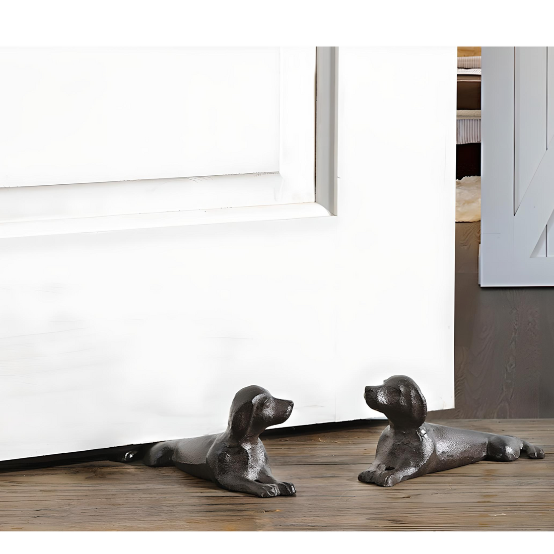 Cast Iron Dog Door Stopper - Set of 2 - Everbond Gifts