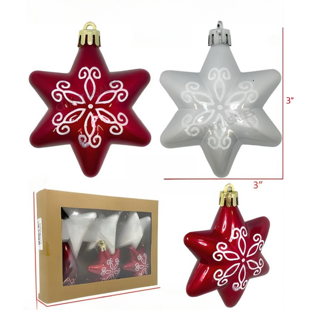 Christmas Ornaments Star Set