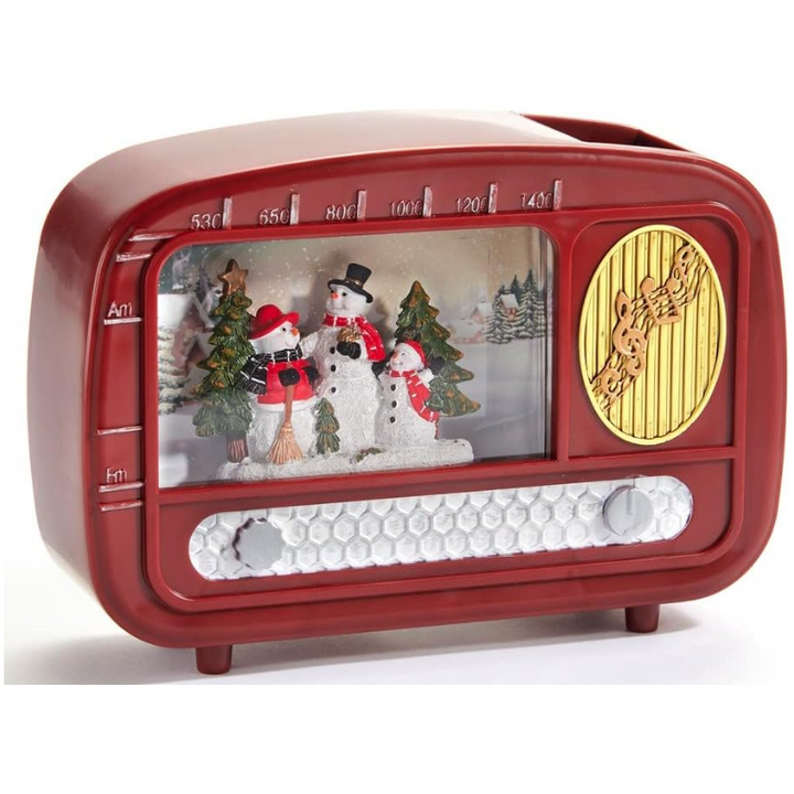 Christmas Snowman LED Radio Musical Water Lantern