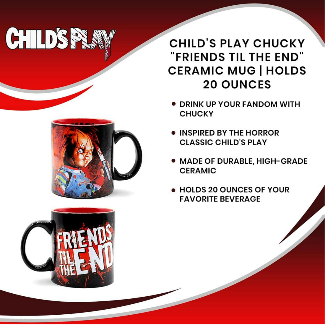 Chucky Jumbo Mug – Friends Till The End