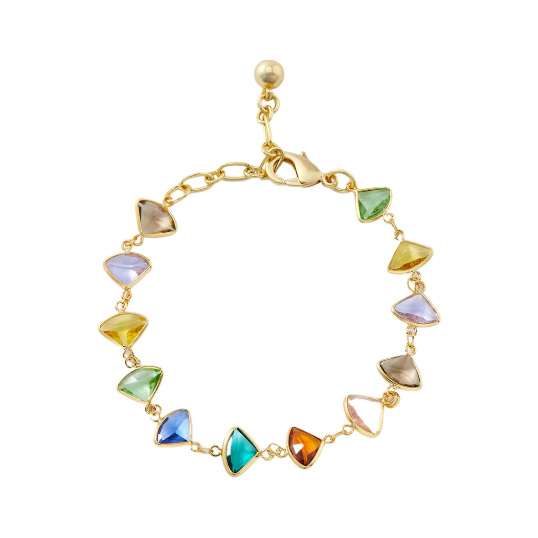 Colored Stones Chain Bracelet - Everbond Gifts