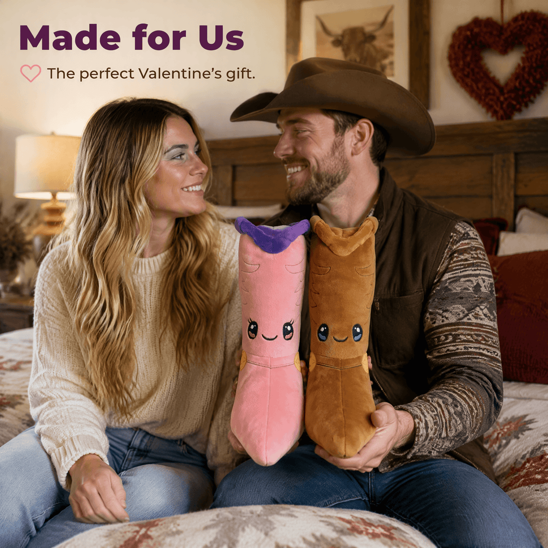 Cowboy Boot Plush Couple Set - Boot Scootin' Sweethearts Gift