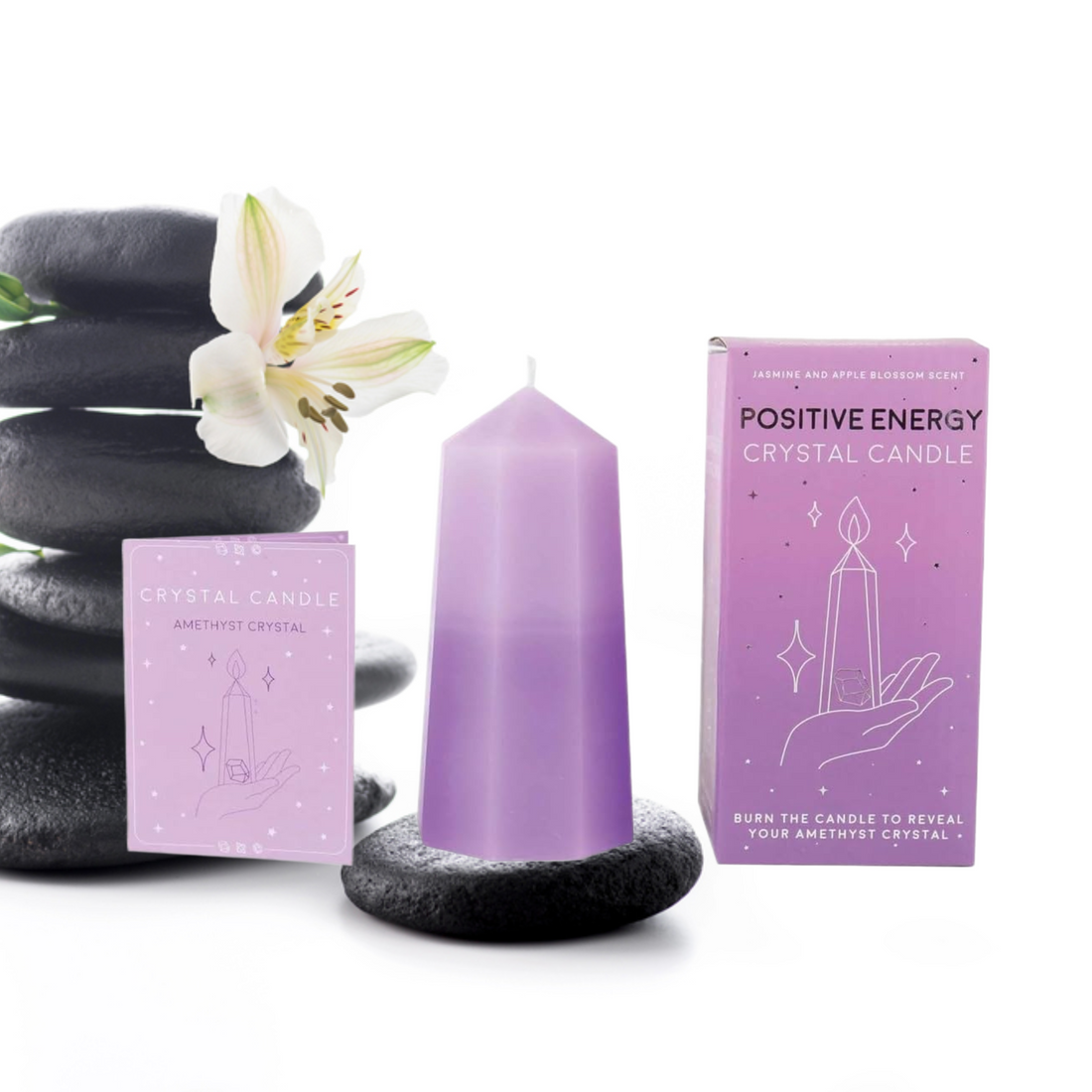 Crystal Candle - Positivity - Everbond Gifts