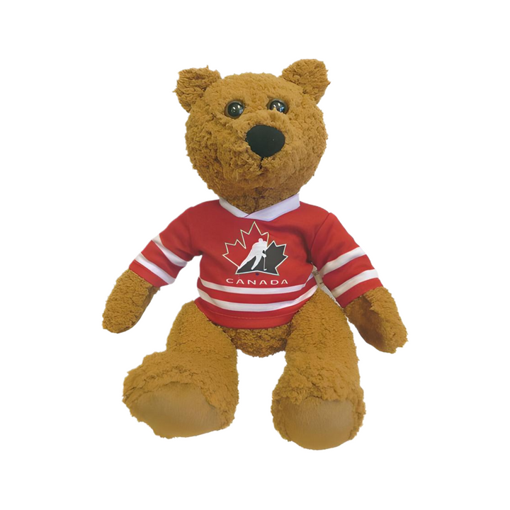 Curly Critter Brown Bear 10" - Hockey Canada