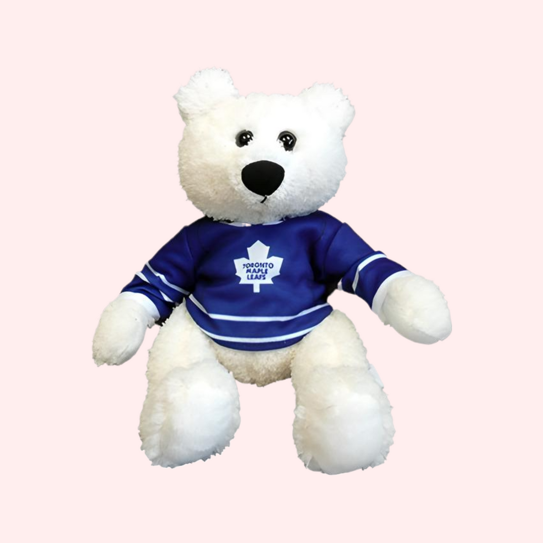 Curly Critter Polar Bear 10" - Toronto Maple Leafs