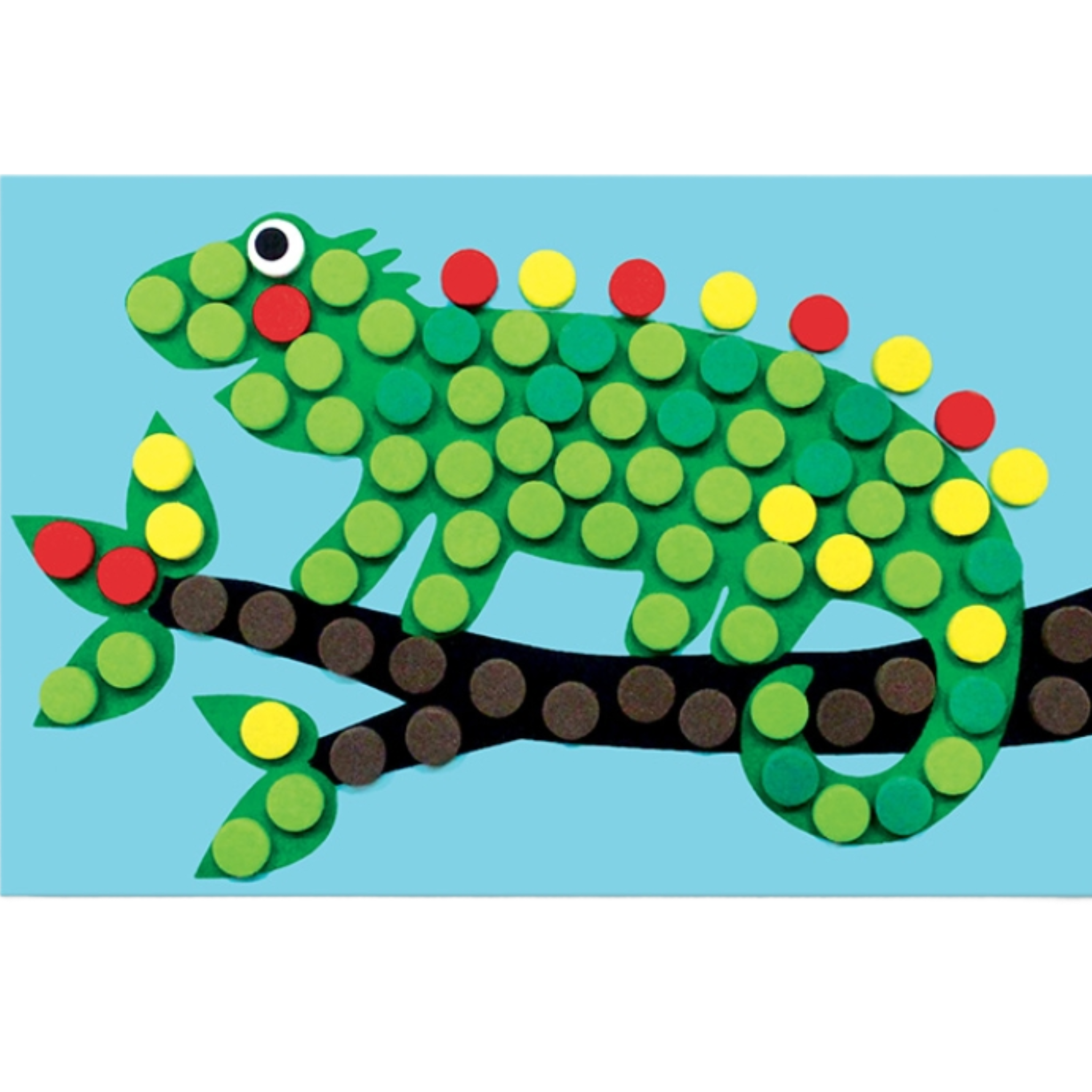 Krafty Kids DIY Foam Fun Craft Kit - Lizard - Everbond Gifts