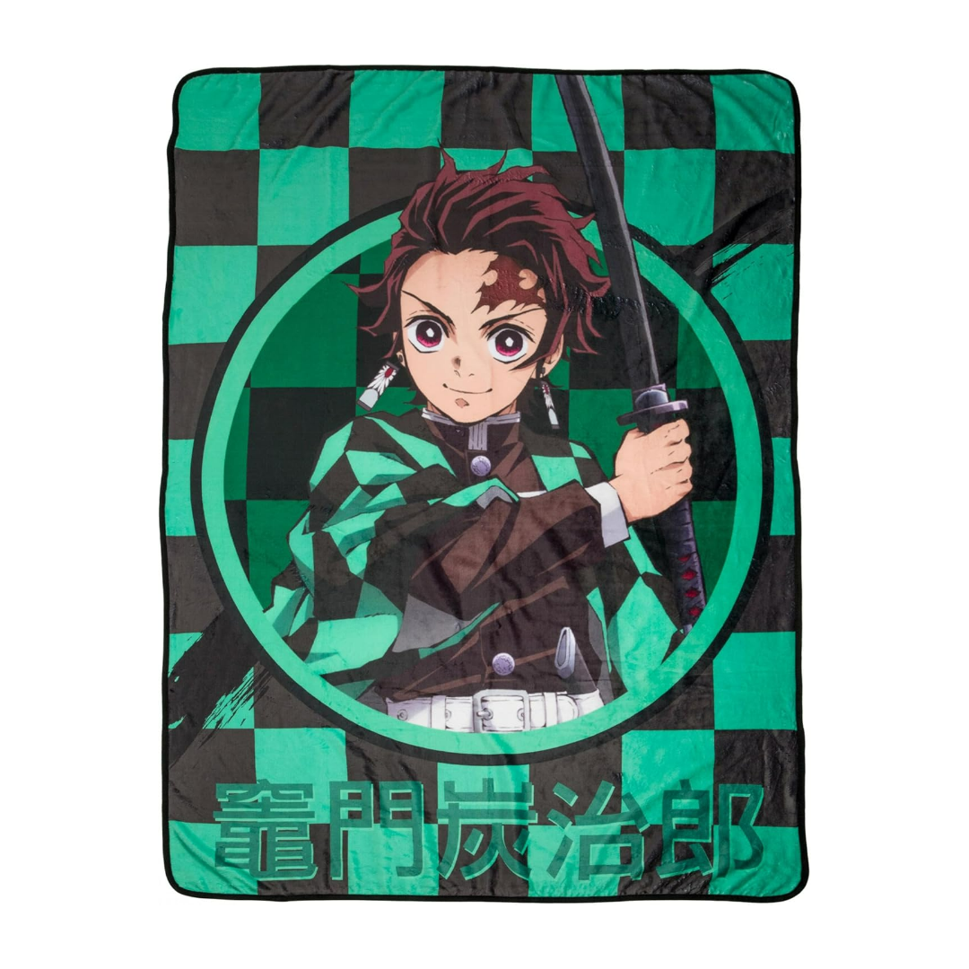 Demon Slayer Fleece Blanket – Tanjiro B (Luxury)