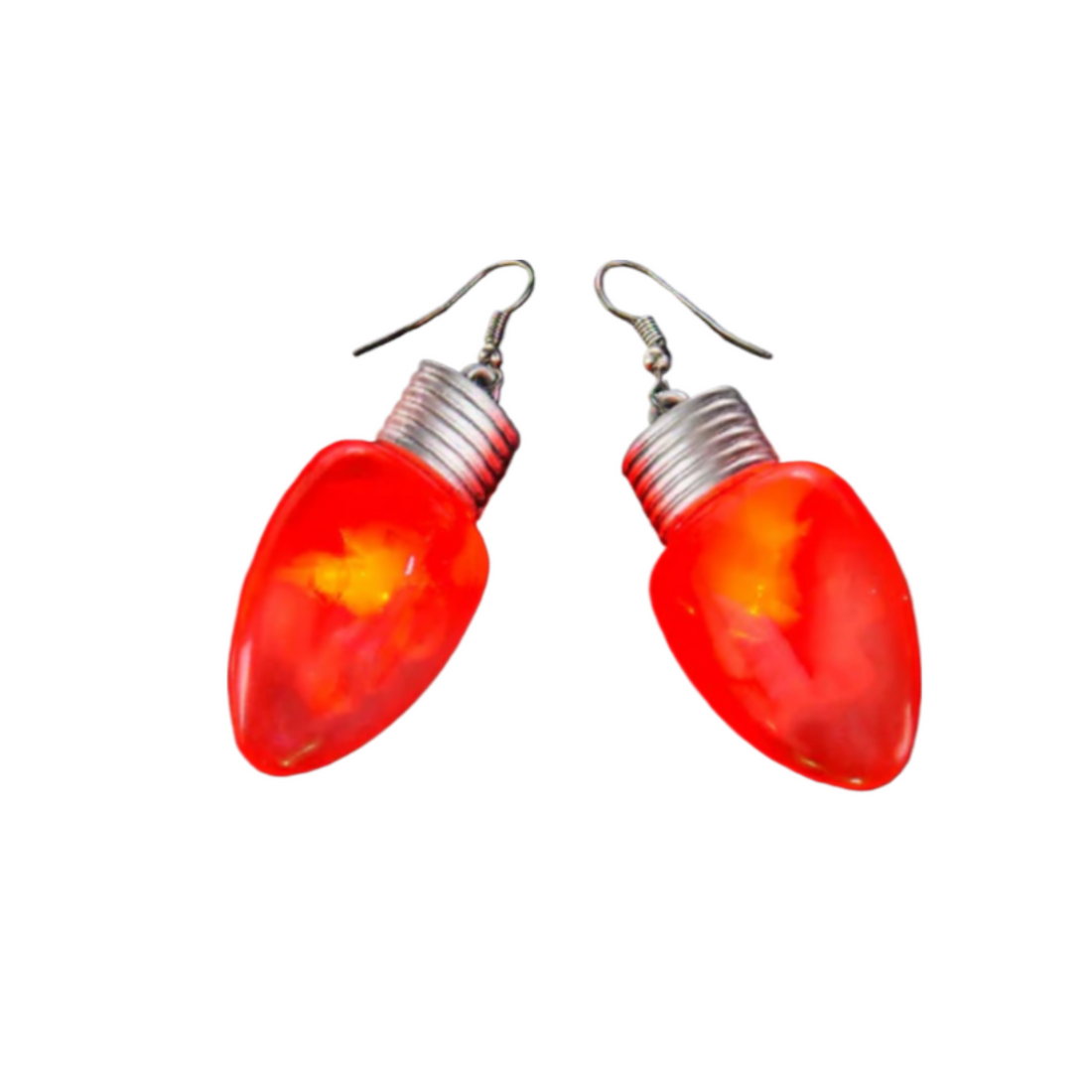 Flashing Bulb Shape Earrings 2"