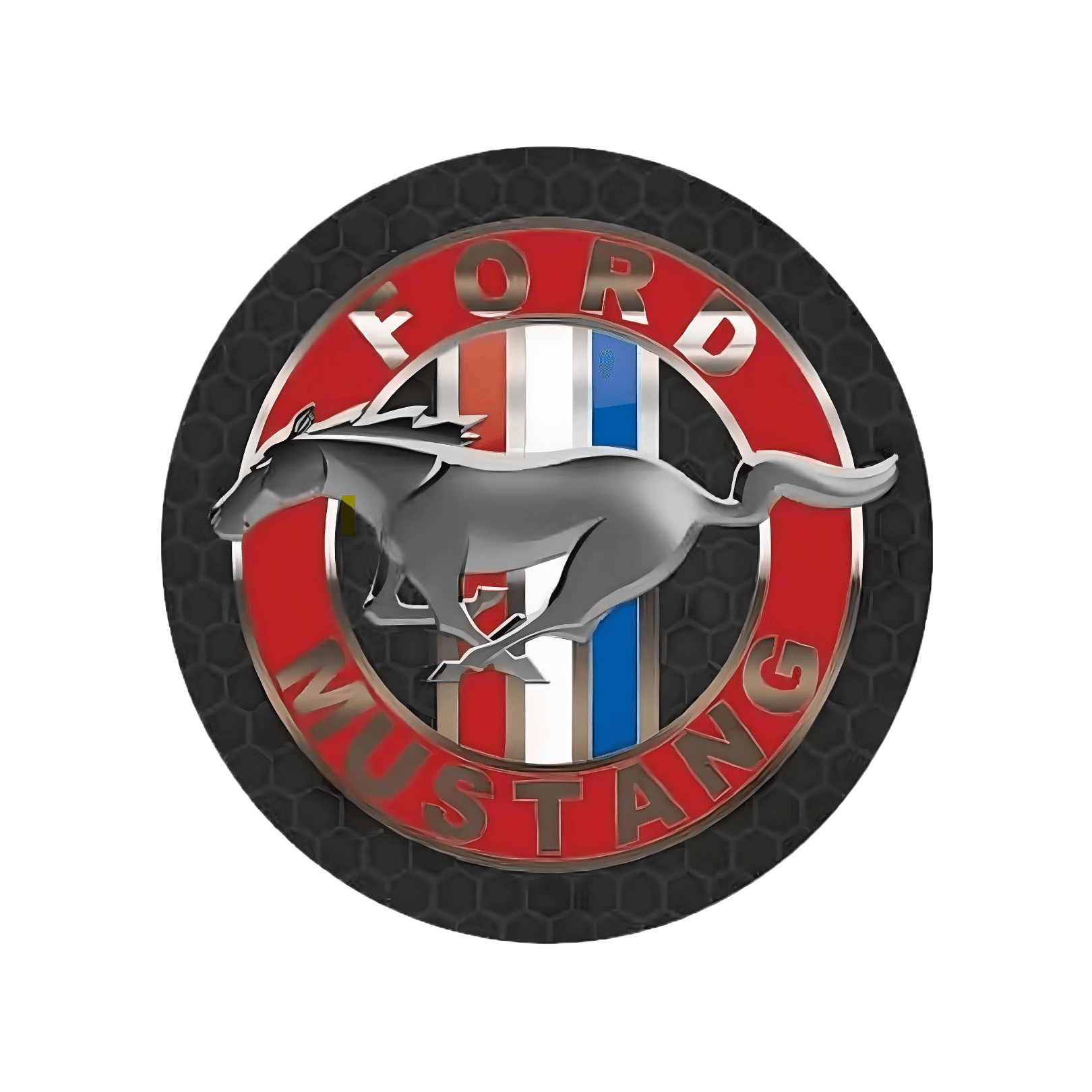 Ford Mustang Round Metal Sign