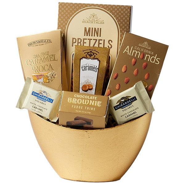 Golden Elegance Gift Basket - Everbond Gifts