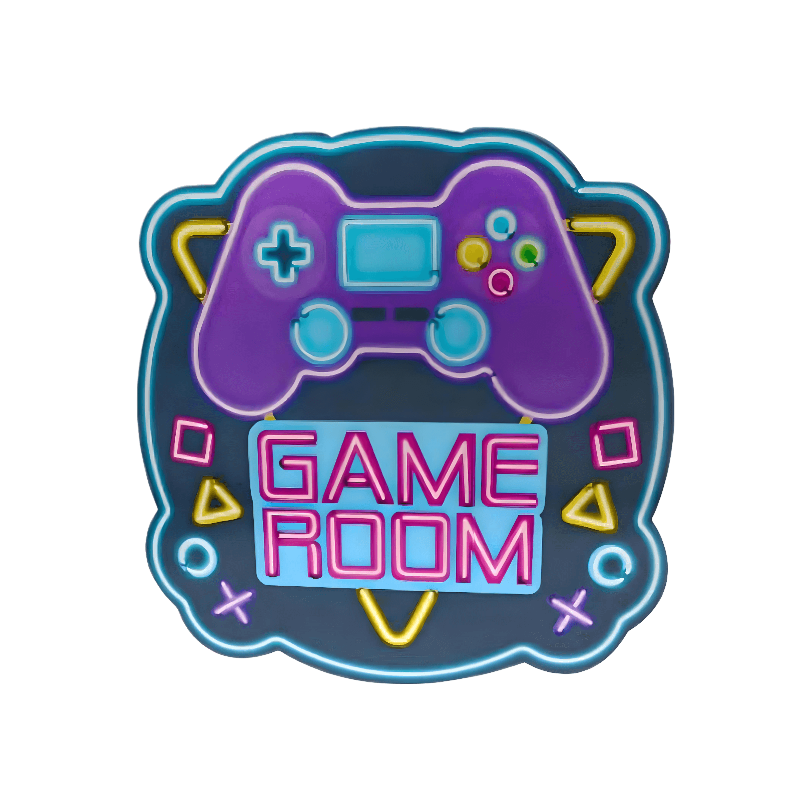 Game Room Lenticular Wood Sign – 3D Effect Wall Decor