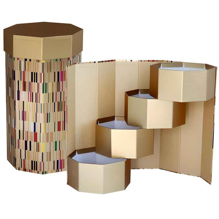 Gift Tower Octagon Box with 4 Layers - Everbond Gifts