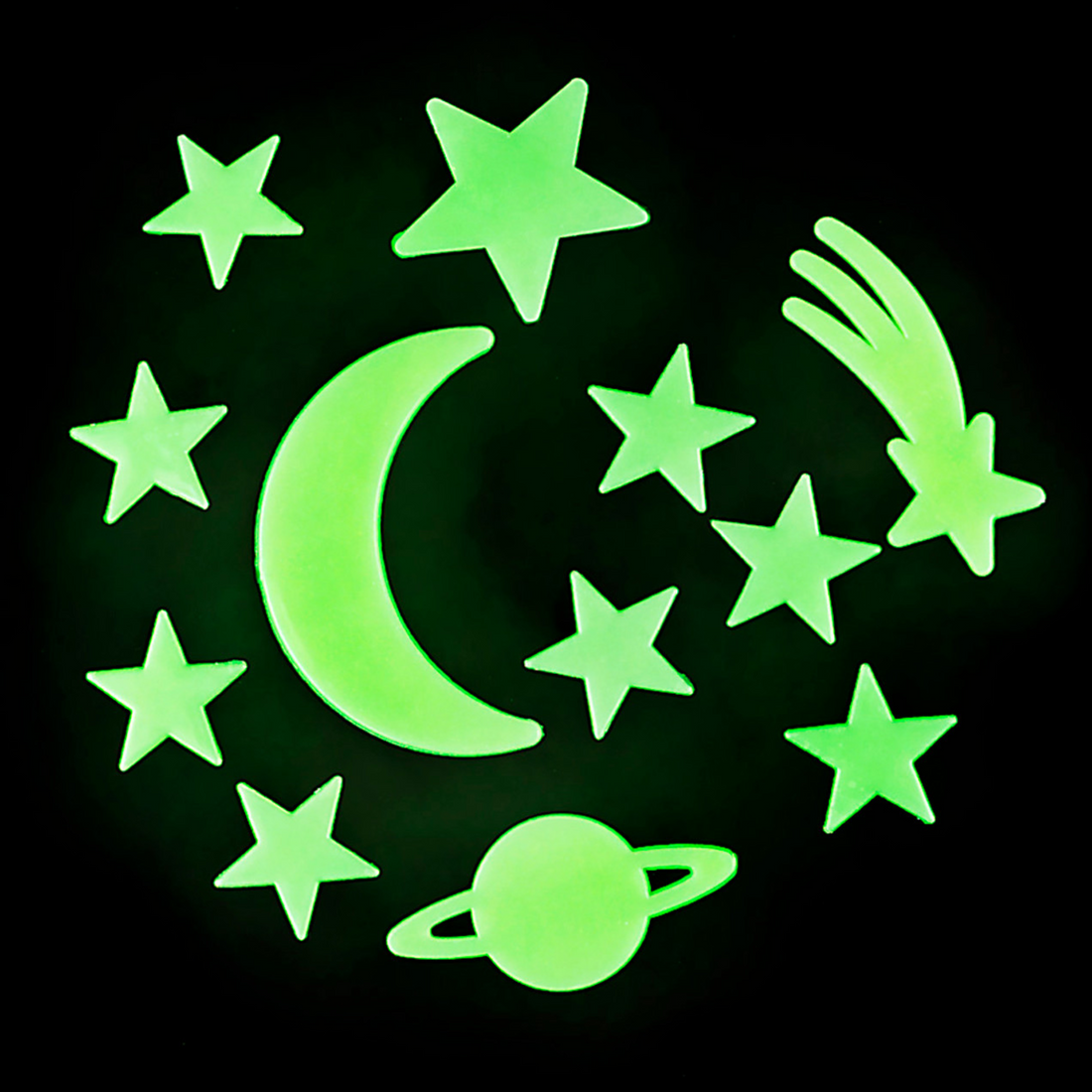 Glow In Dark Star And Moon Stick Ons - Everbond Gifts