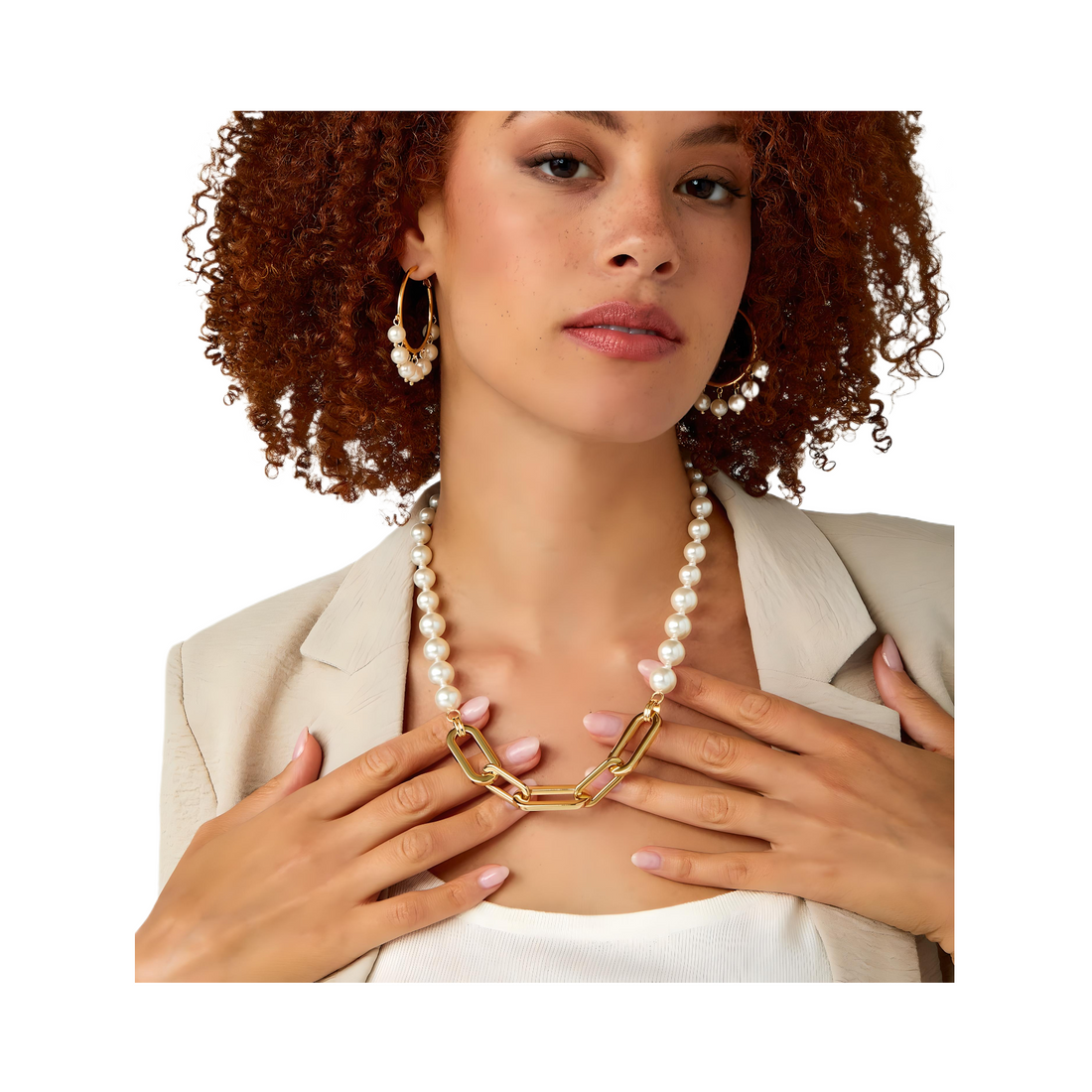 Gold Chain & Pearl Necklace - Everbond Gifts