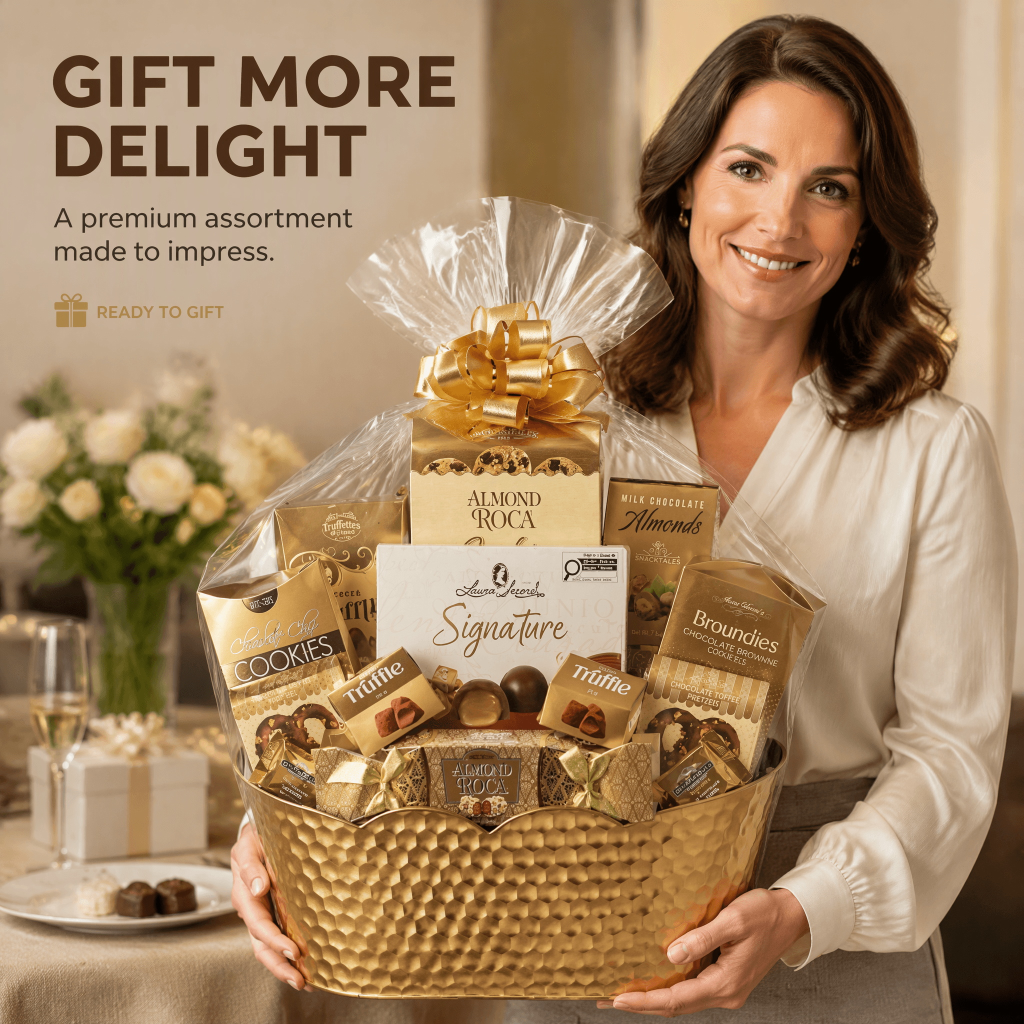 Geschenkkorb Earth & Gold Gourmet