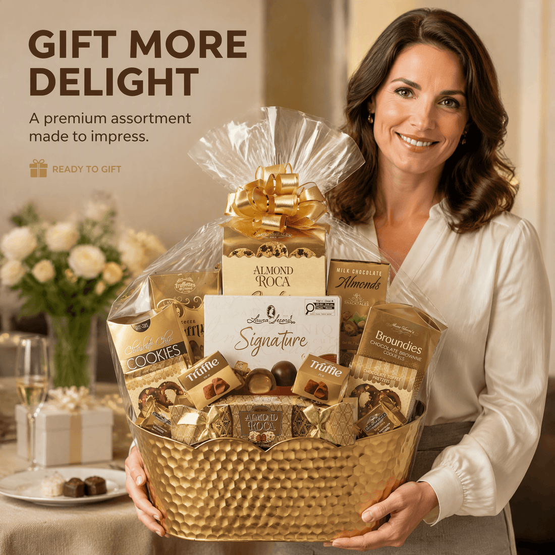 Geschenkkorb Earth & Gold Gourmet