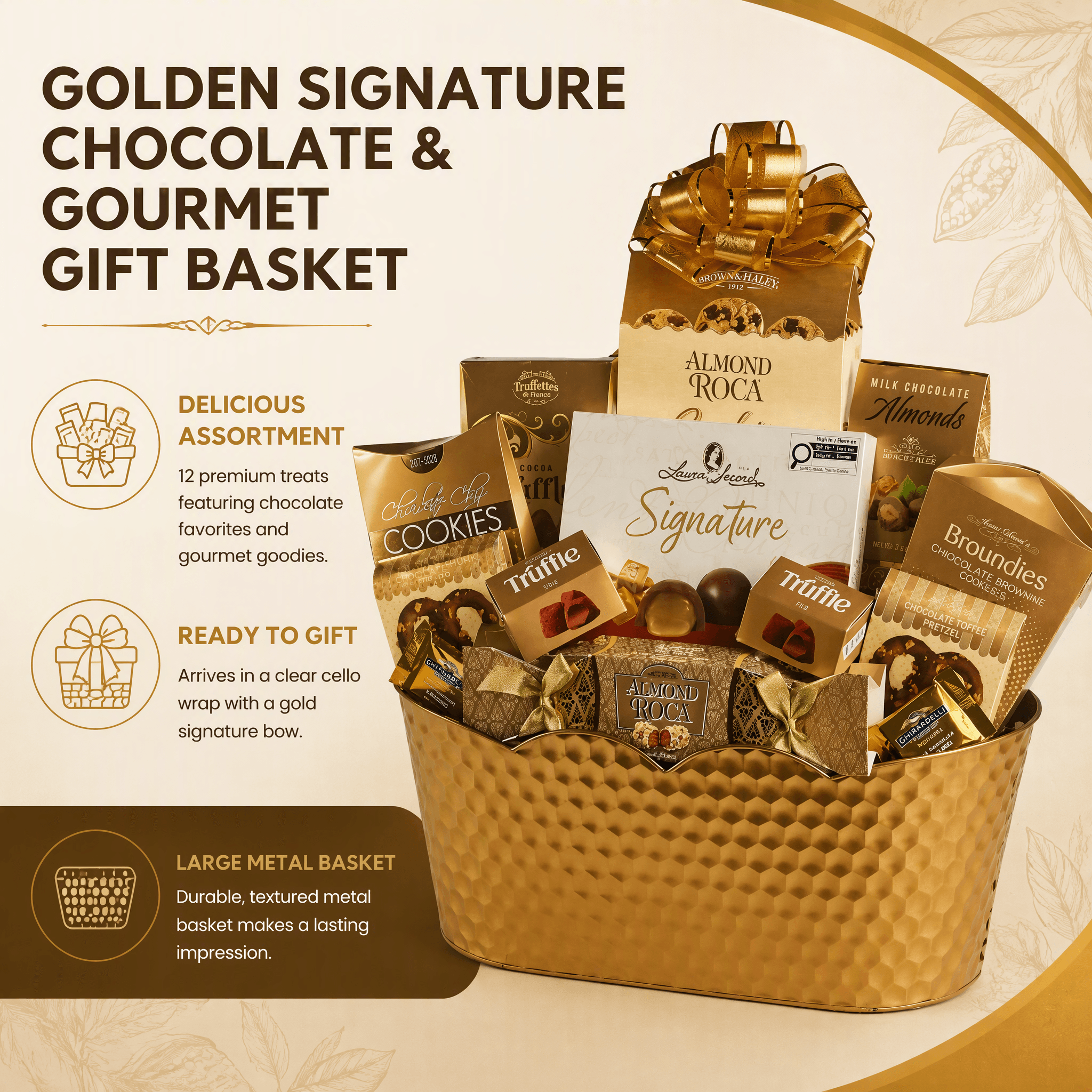 Geschenkkorb Earth & Gold Gourmet