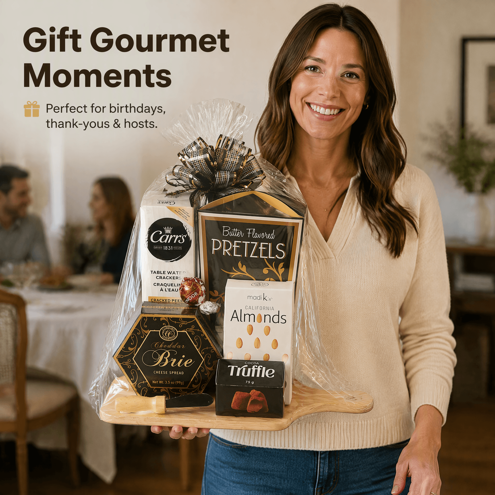 Gourmet Graze Board – Luxuriöser Snack-Geschenkkorb