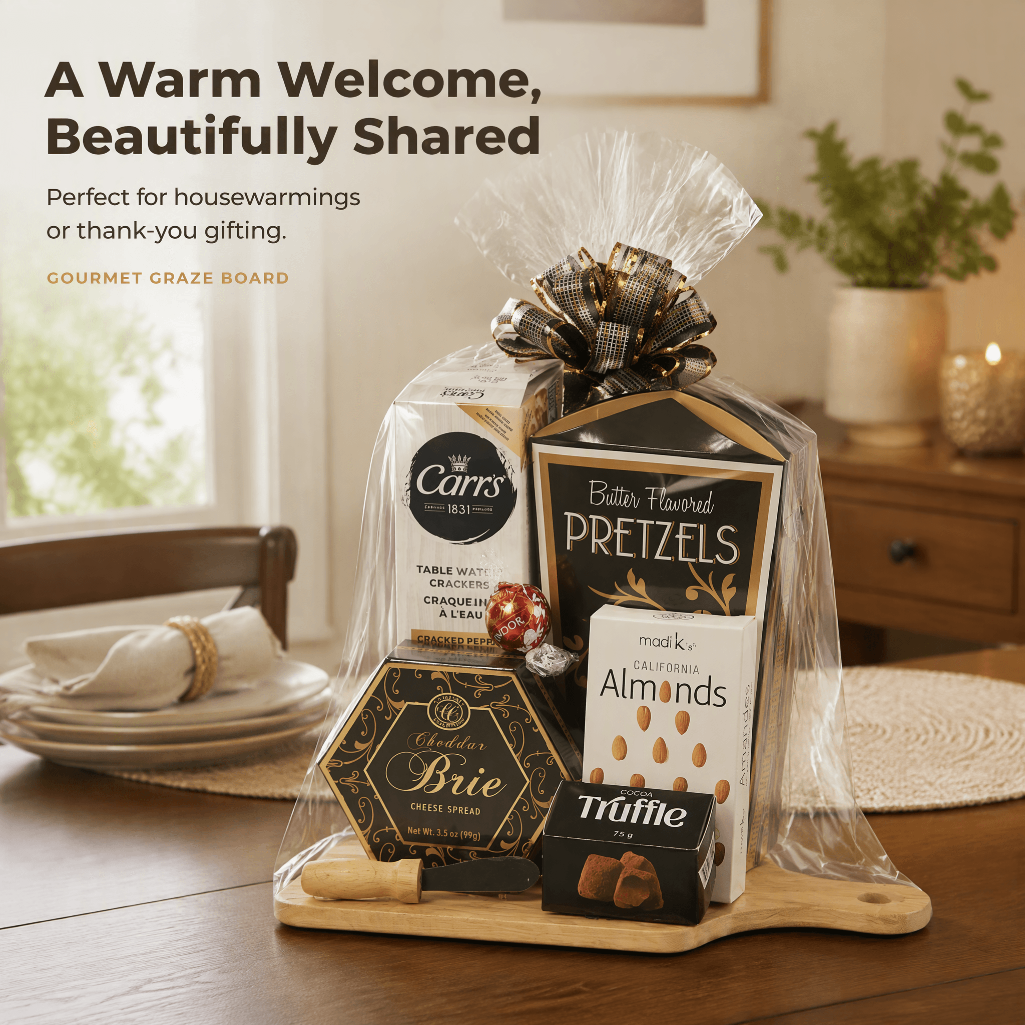 Gourmet Graze Board – Luxuriöser Snack-Geschenkkorb