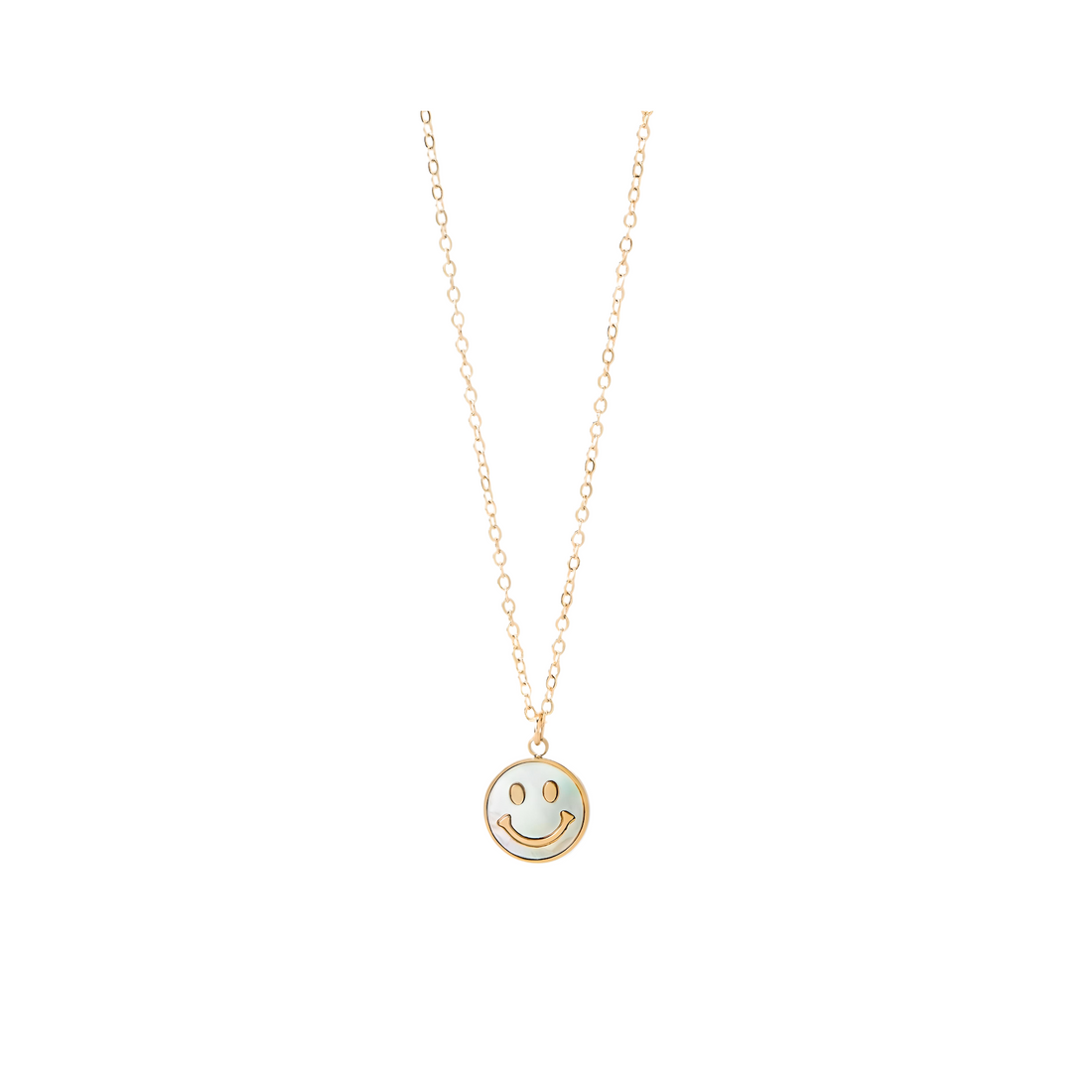 Happy Face Shell Charm Necklace - Everbond Gifts