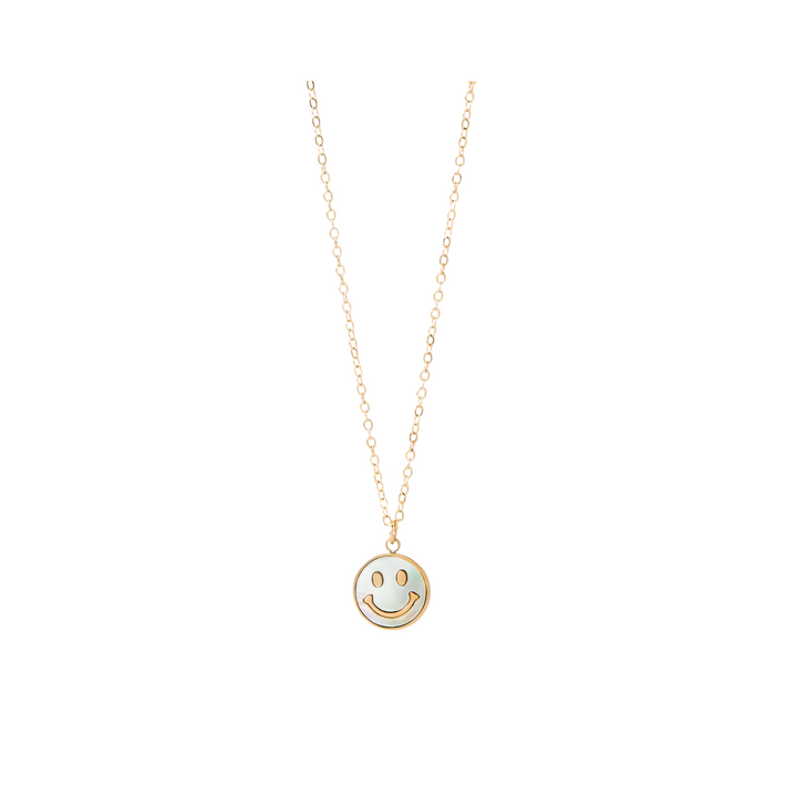 Happy Face Shell Charm Necklace - Everbond Gifts