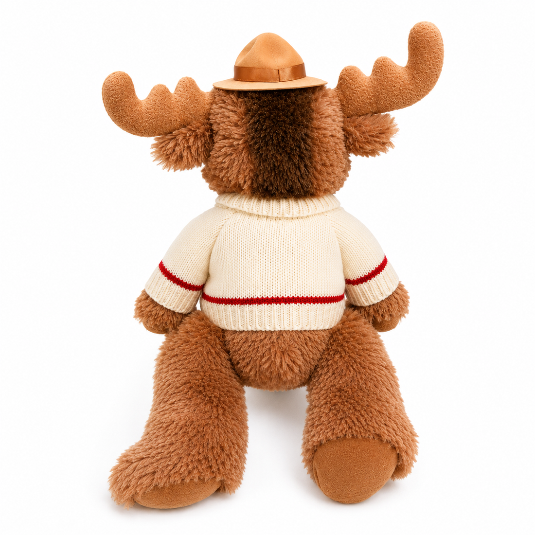 Happy Moose with Plush Canada sweater 15"