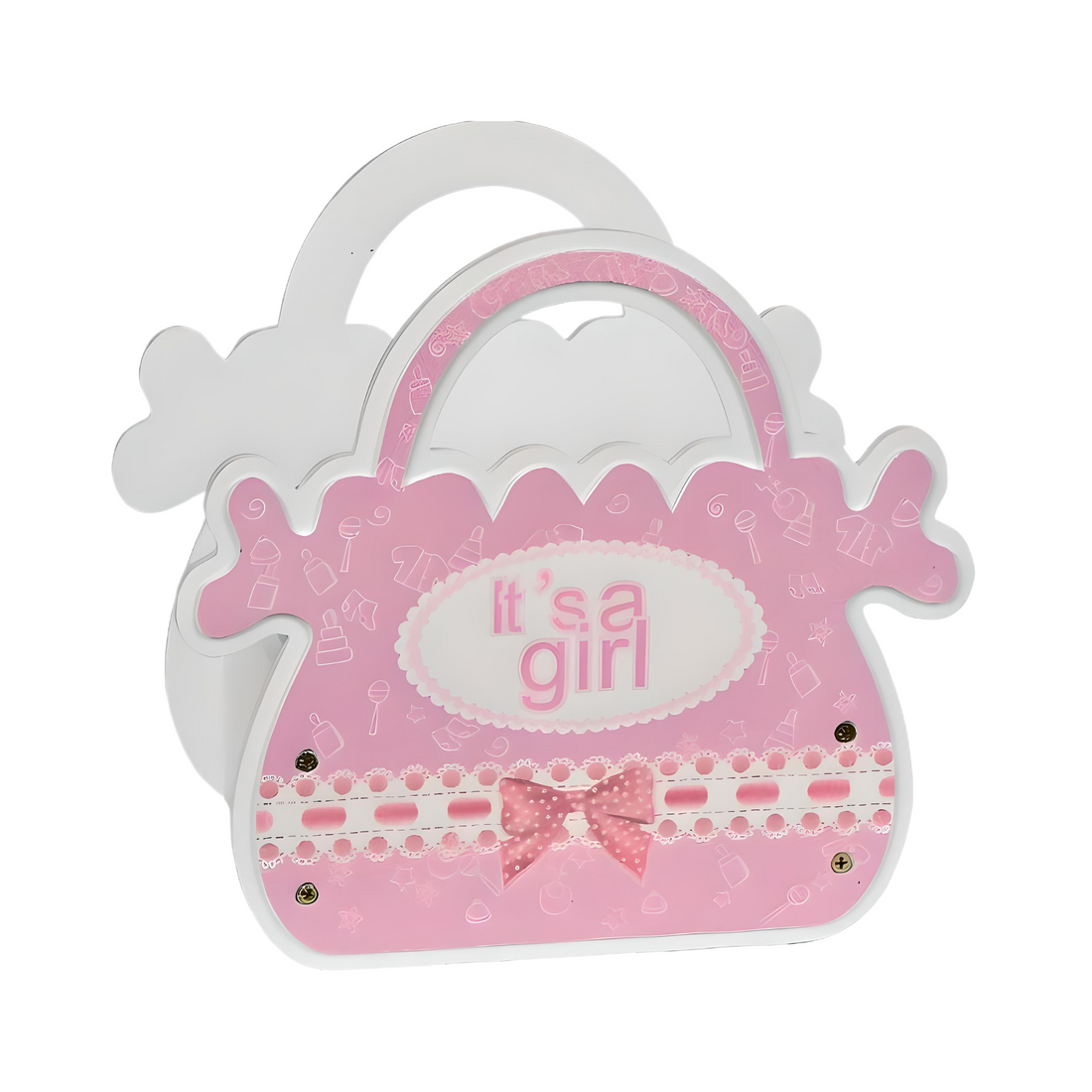 It's A Girl Wooden Basket - Everbond Gifts