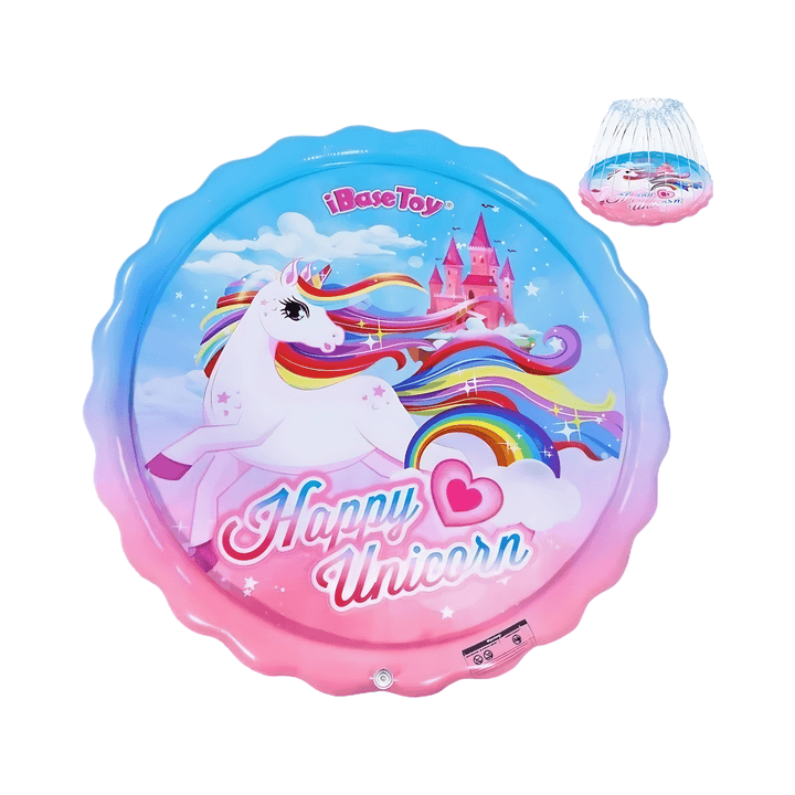 Kids Inflatable Unicorn Water Sprinkler Play Mat – 68"