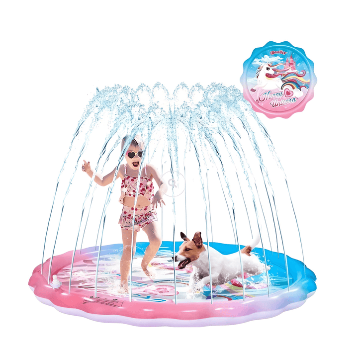 Kids Inflatable Unicorn Water Sprinkler Play Mat – 68"