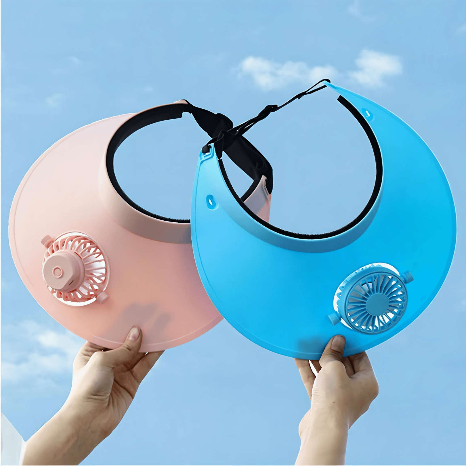 USB Charging Fan Visor Hat – Cooling Sun Protection Summer Hat