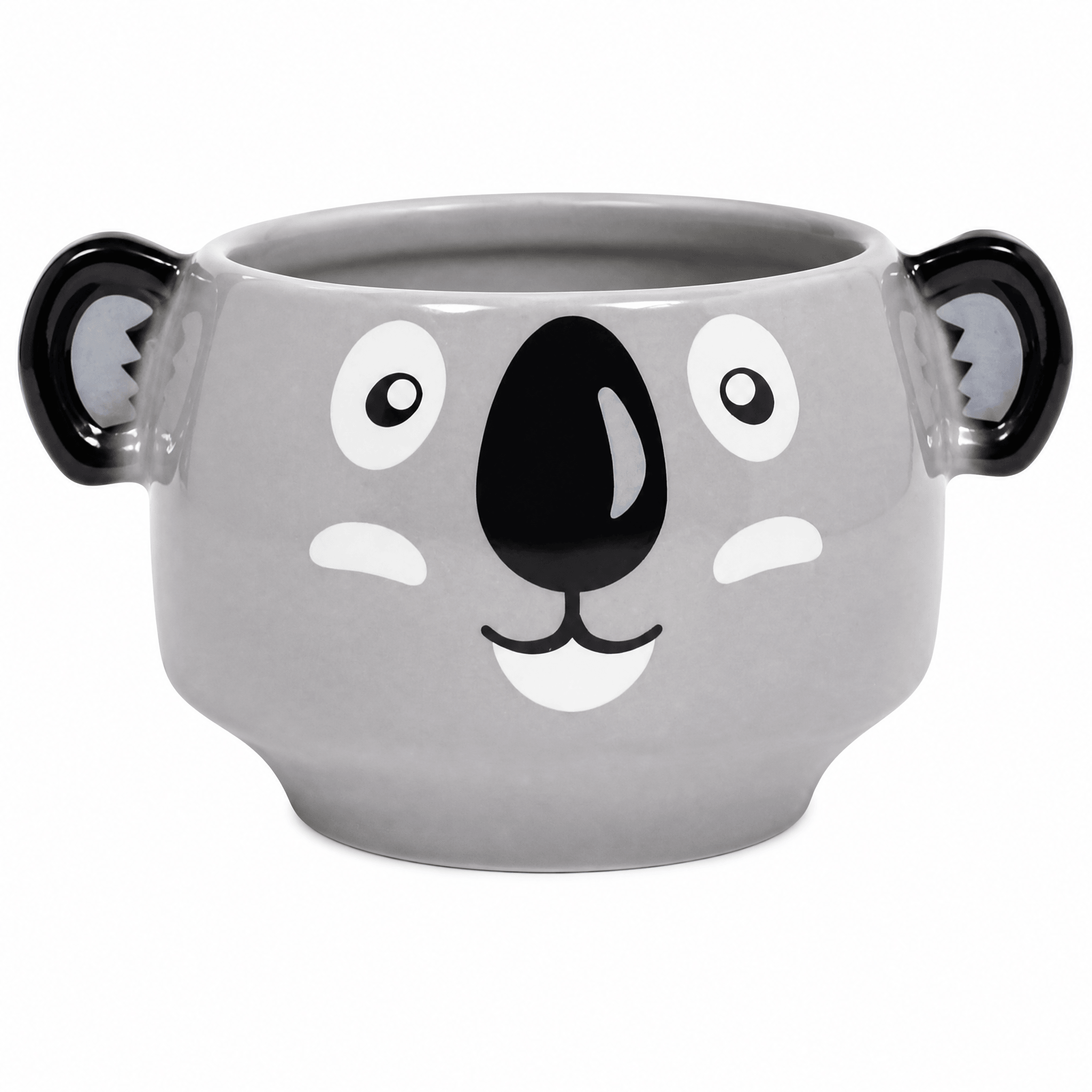 Koala Heat Change Mug featuring adorable facial details and rounded ear handles, perfect for coffee or tea.