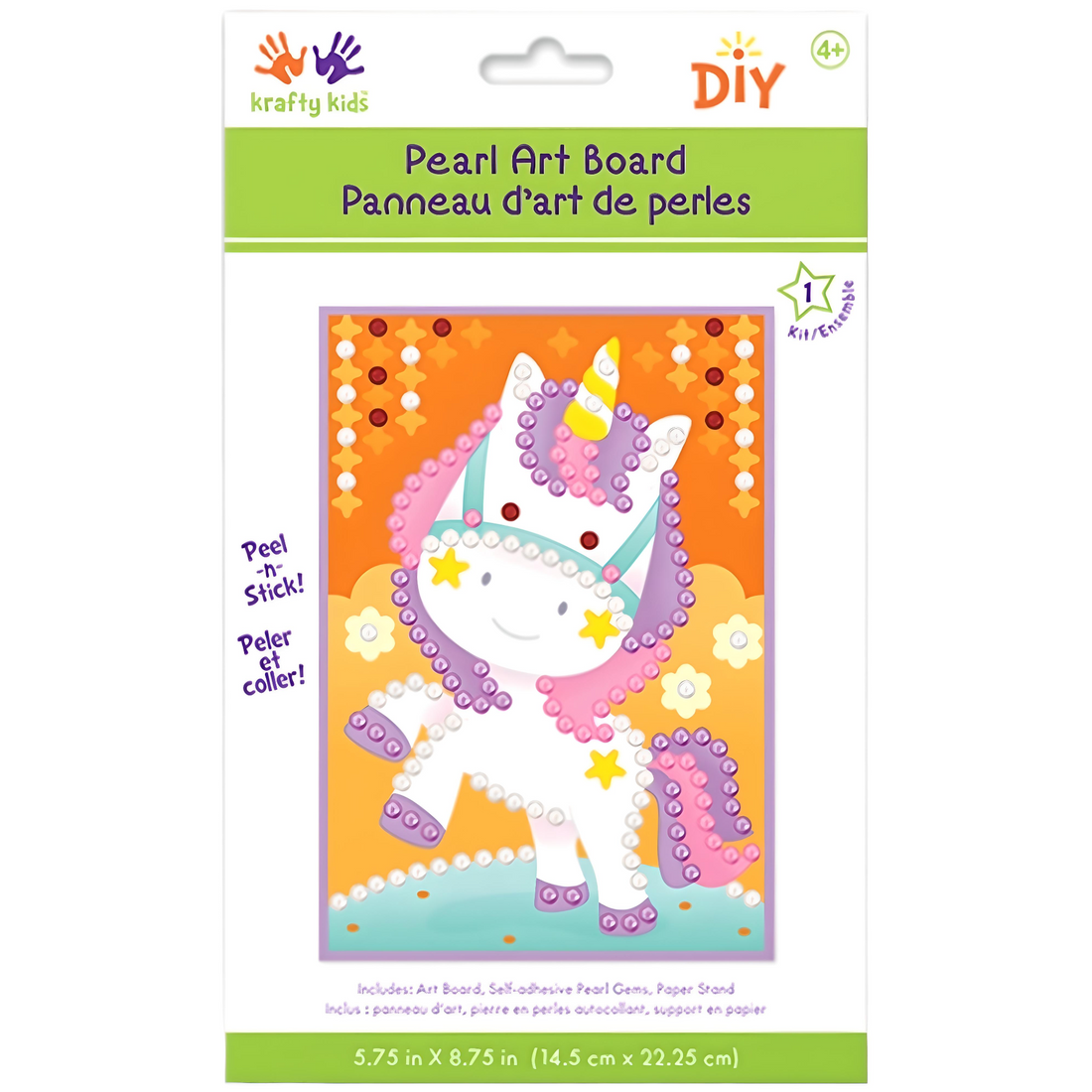 Krafty Kids DIY Self Stick Pearl Art Board - Everbond Gifts