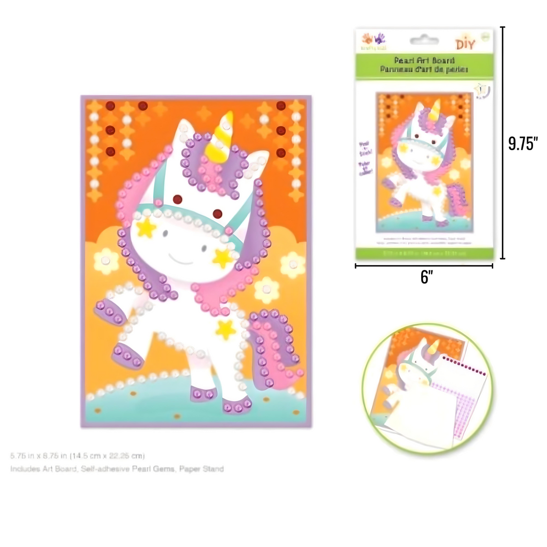 Krafty Kids DIY Self Stick Pearl Art Board - Everbond Gifts