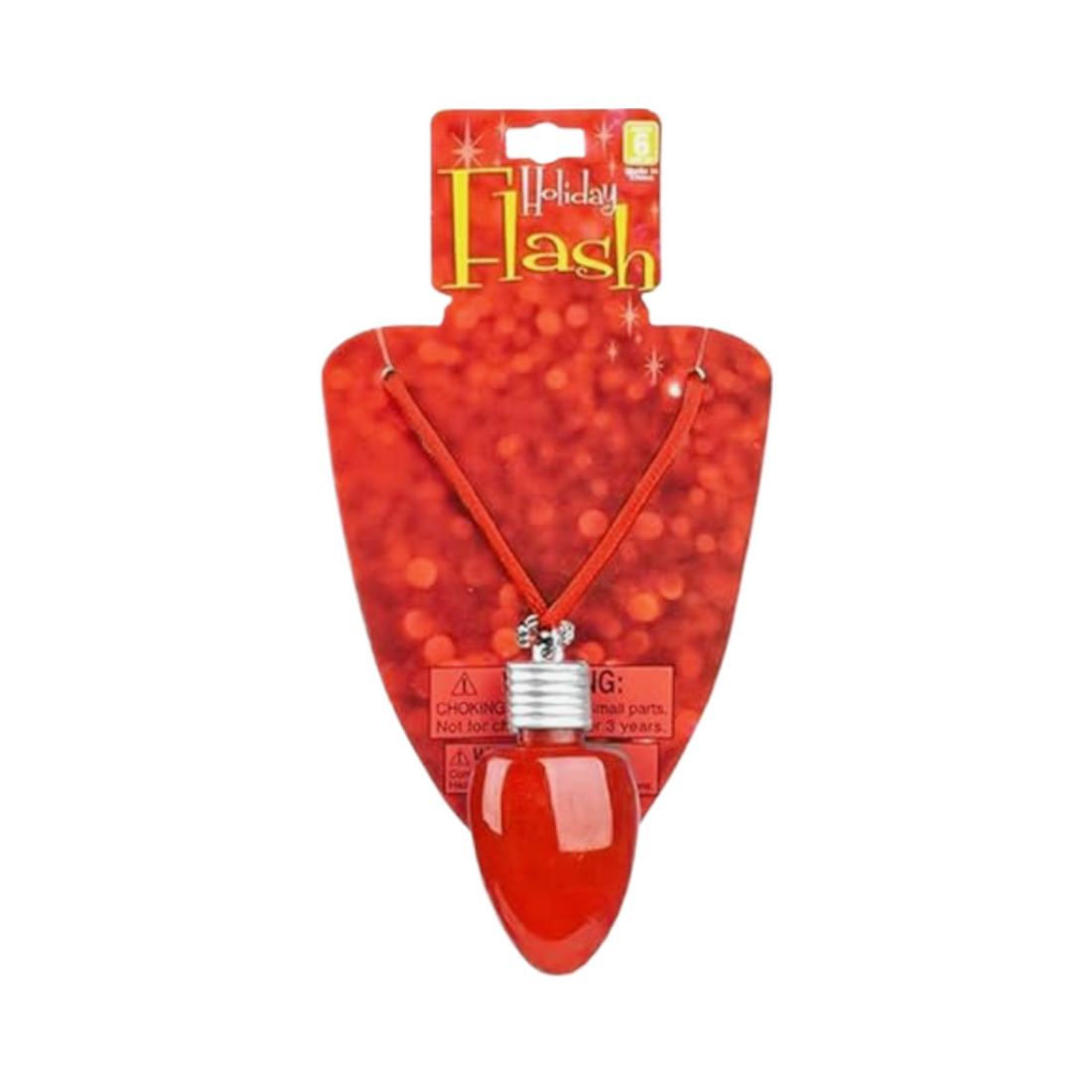 Light-Up Christmas Bulb Necklace - 28"