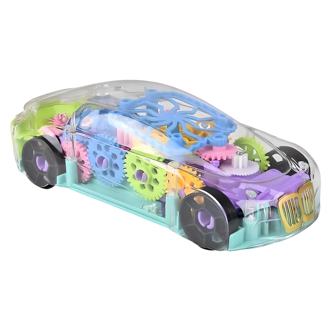 Light-Up Transparent Car 8" - Everbond Gifts